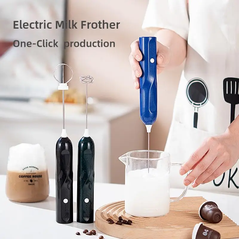 Portable Rechargeable Electric Milk Frother Foam Maker Handheld Foamer High Speeds Whisk Cappuccino Mixer Coffee Wand whisk