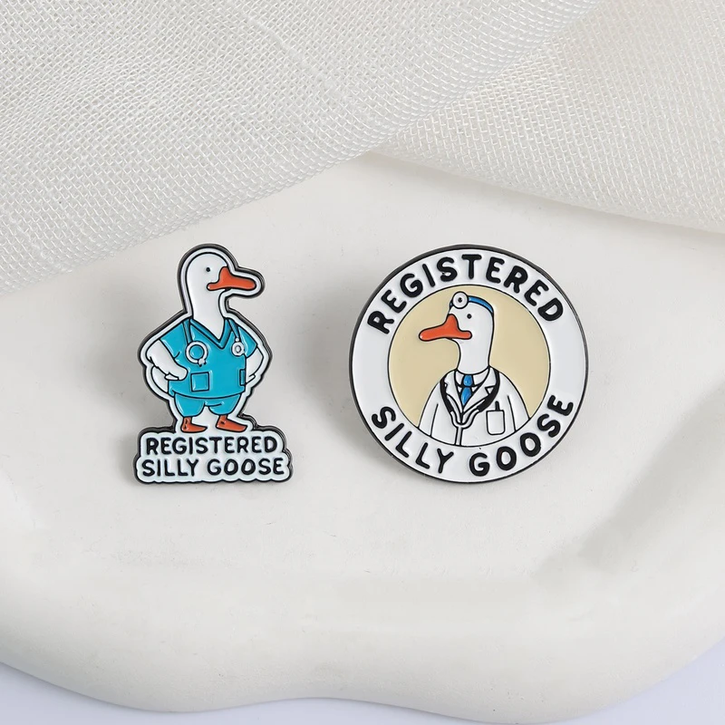 The Registered Silly Goose Alchemical Pin Of Whimsical Protection