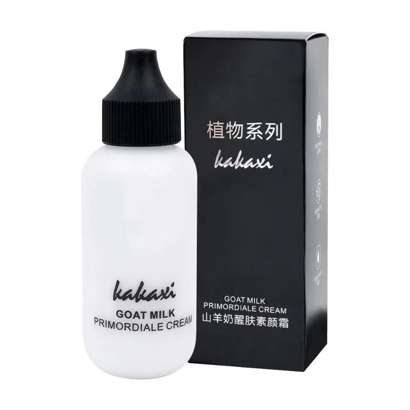 Crème de fond de teint liquide au lait de chèvre, 50ml, hydratant, contrôle du sébum, correcteur mat, cosmétiques, couverture imperméable, crème de Base contre l'acné, maquillage