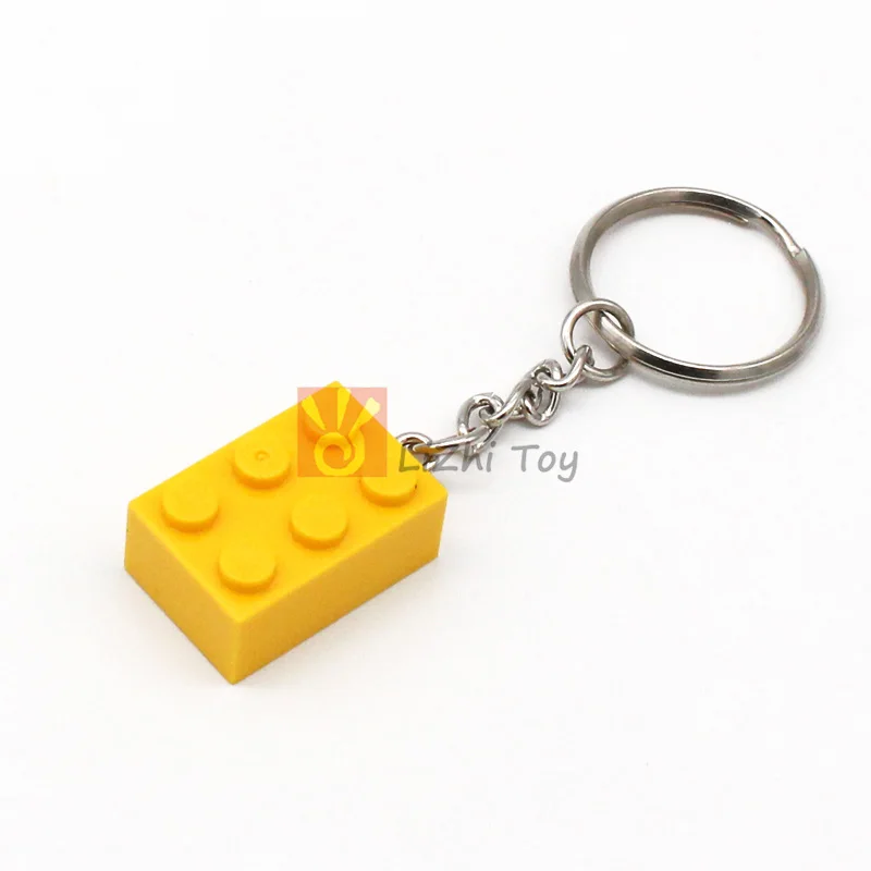 5-15Pcs Colorful 3002 Brick 2x3 Key Chain Building Block Toys Kids