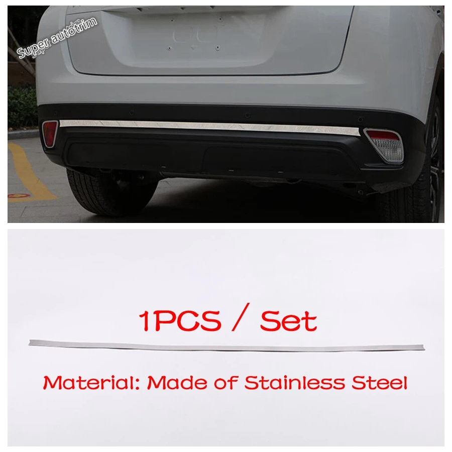 

Rear Trunk Tail Gate Door Bumper Bottom Strip Cover Trim For Mitsubishi Eclipse Cross 2018 - 2022 Stainless Steel Accessories