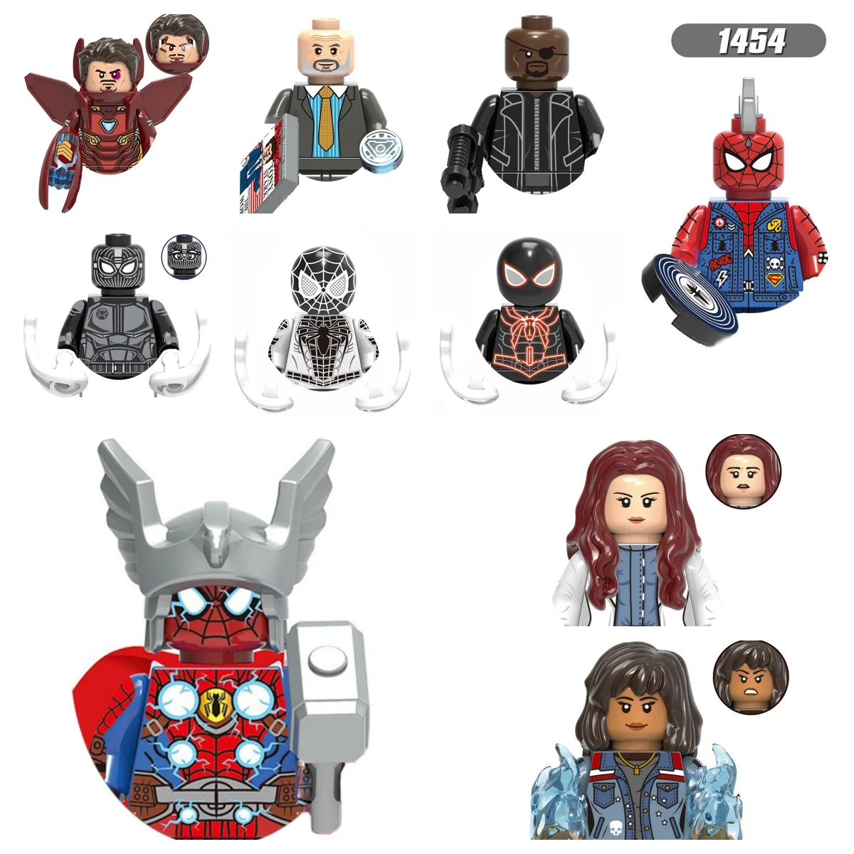 Hot toy New Marvel Spider-Man Superhero Brick Assembly toy Mini Action Anime character building blocks Party gift puzzle toy