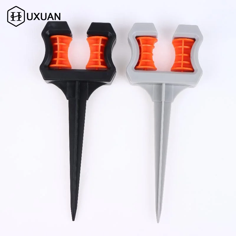 Precision Landscape Watering with Garden Hose Guide Spike Holder for Garden