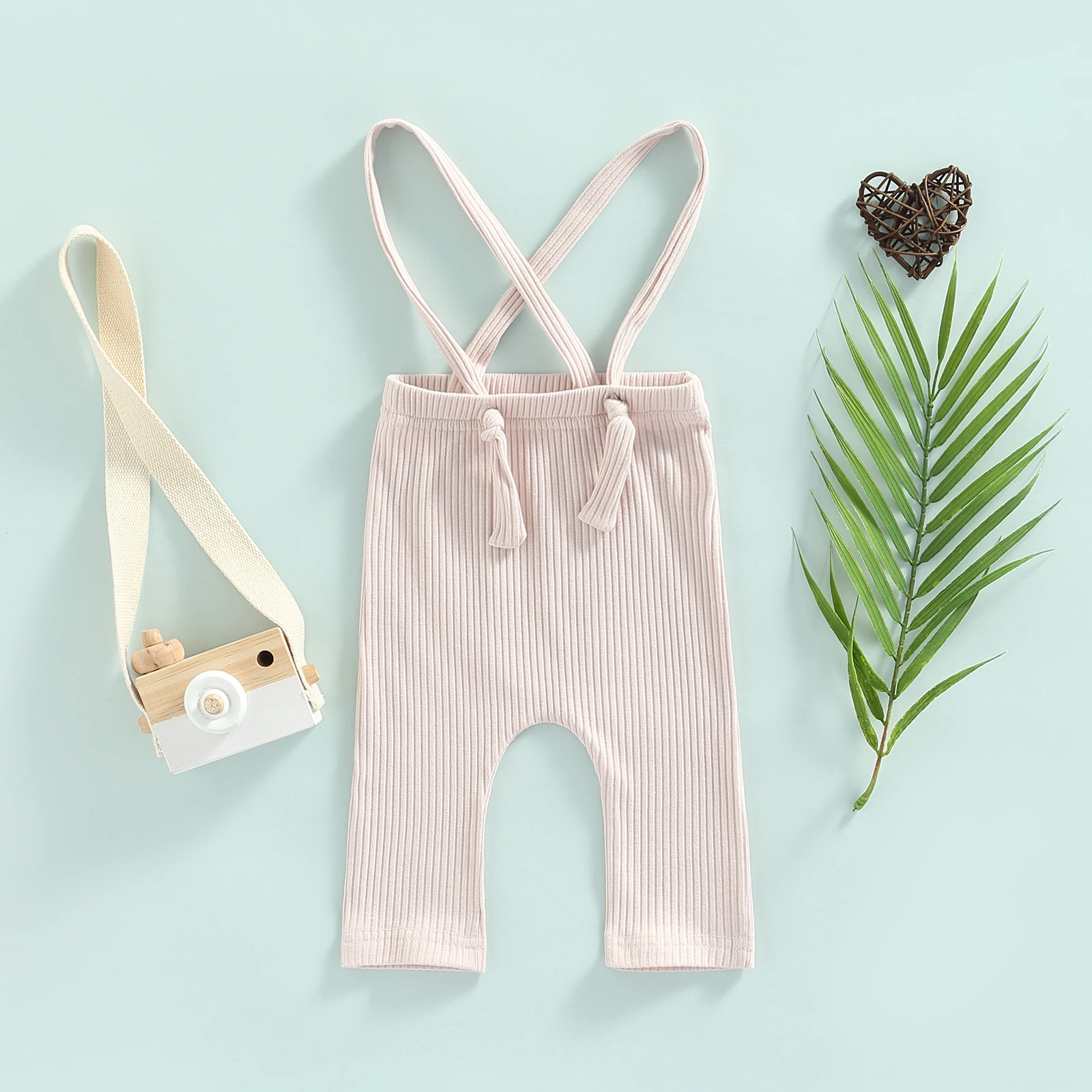 2022-05-21 Lioraitiin 0-18M Baby Girl Boy Suspender Trousers Casual Party Street Solid Color Spring Fall Summer Pants