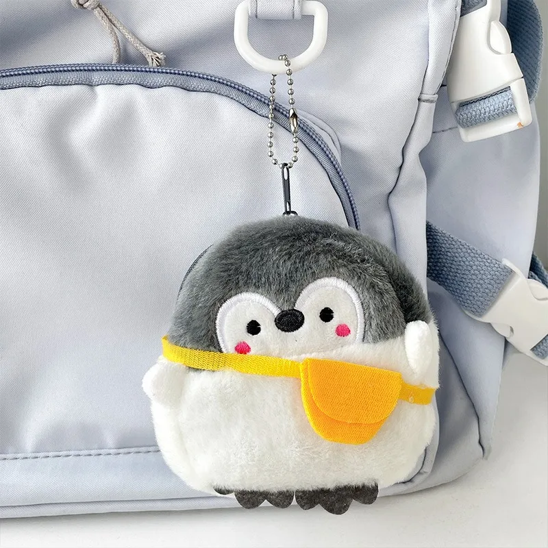

Kawaii Penguin Keychain Wallet Mini Coin Pouch Cute Girls Gift Fashionable Baby Kid Small Bag Fashion Kids Accessories