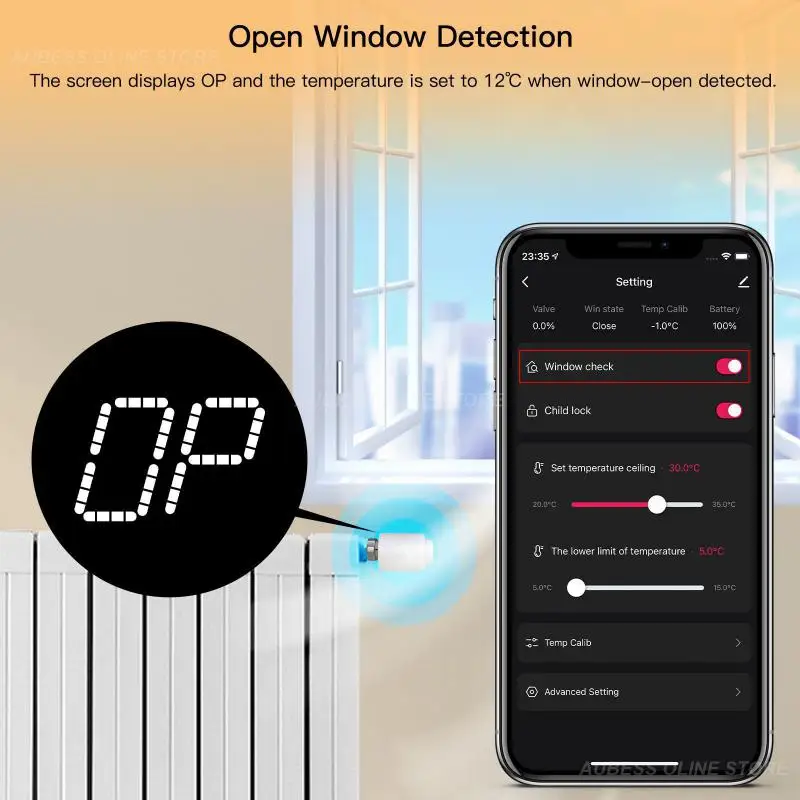 Wireless Temperature Controller Remote Wifi Thermostatic Radiator Tuya Smart Valve Actuators