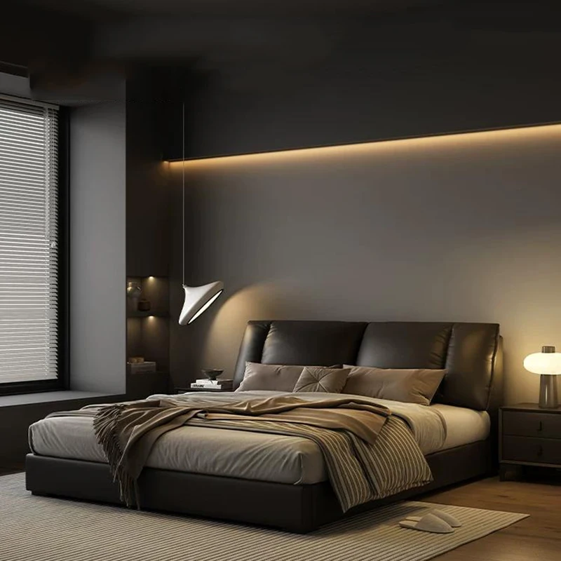 Princess Ergonomic Bed Bedroom Japanese Show European Simple Wooden Bed Designer Reception Simple Sex Muebles Trendy Furniture