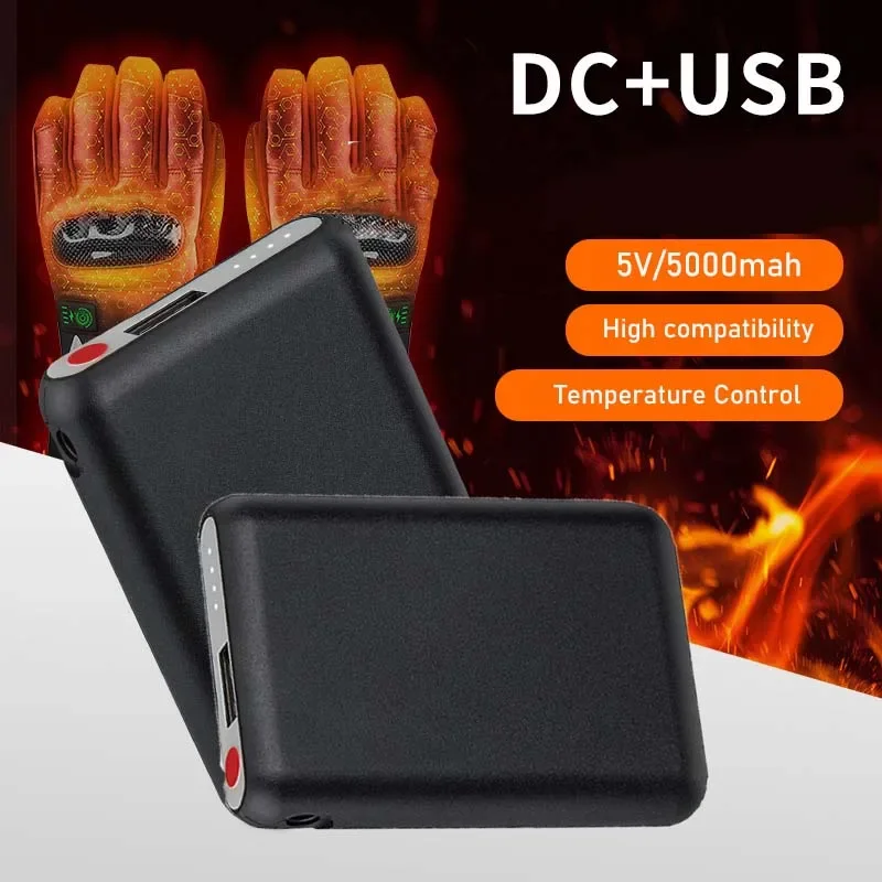 

Winter heating Suit Batie 5000mAh 5V Heated Trouser Battery External Powerbank For Heated Vest Jacket Gloves Heating Clothing