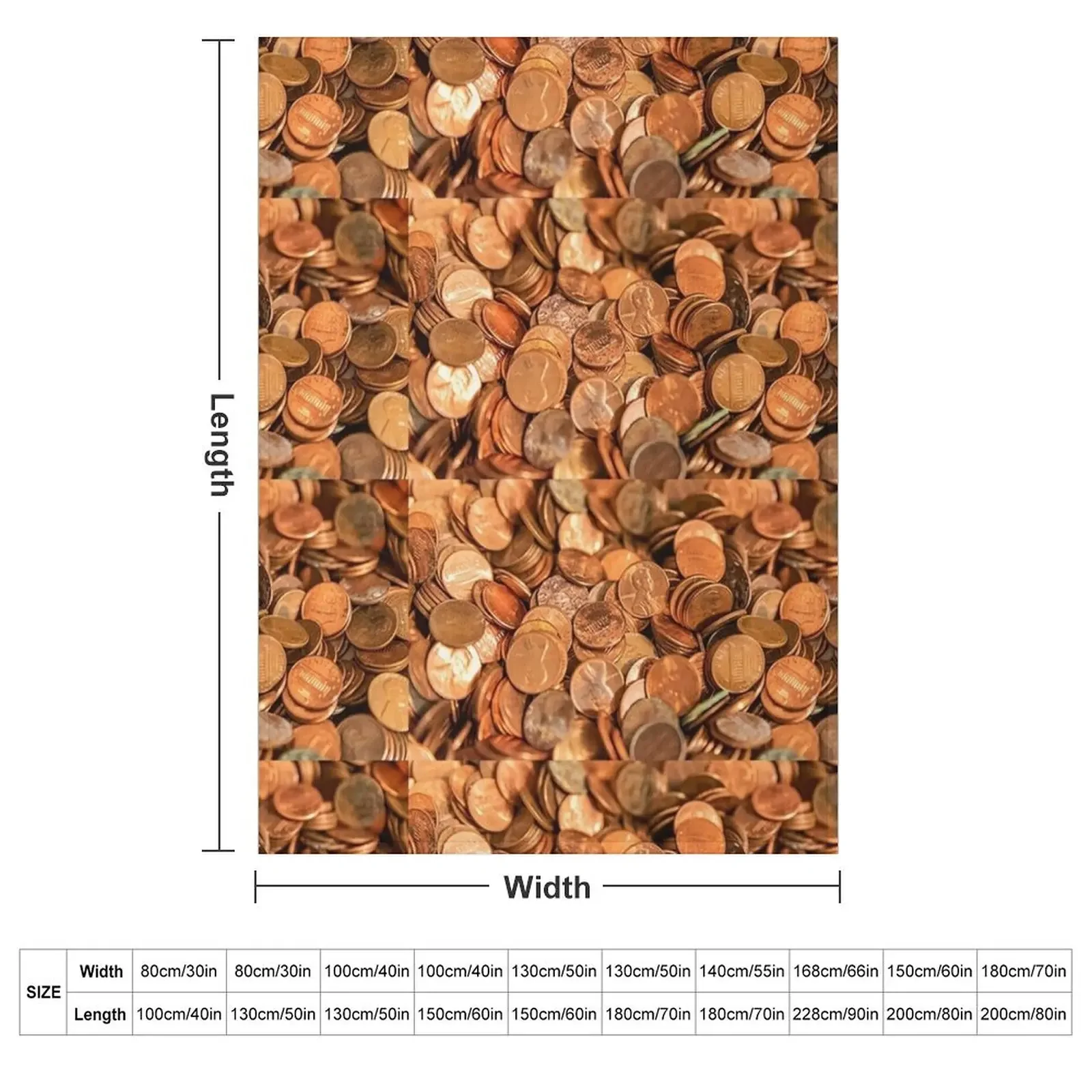 Pennies, Pile of pennies. change pile,cents Throw Blanket Moving Soft Hair Furrys Blankets