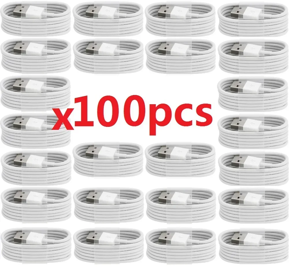 20/50/100pcs 1M 3FT Type c USB-C Usb Charging Cable For Samsung Galaxy S10 Note 10 S22 S23 Xiaomi Huawei LCharger Cables