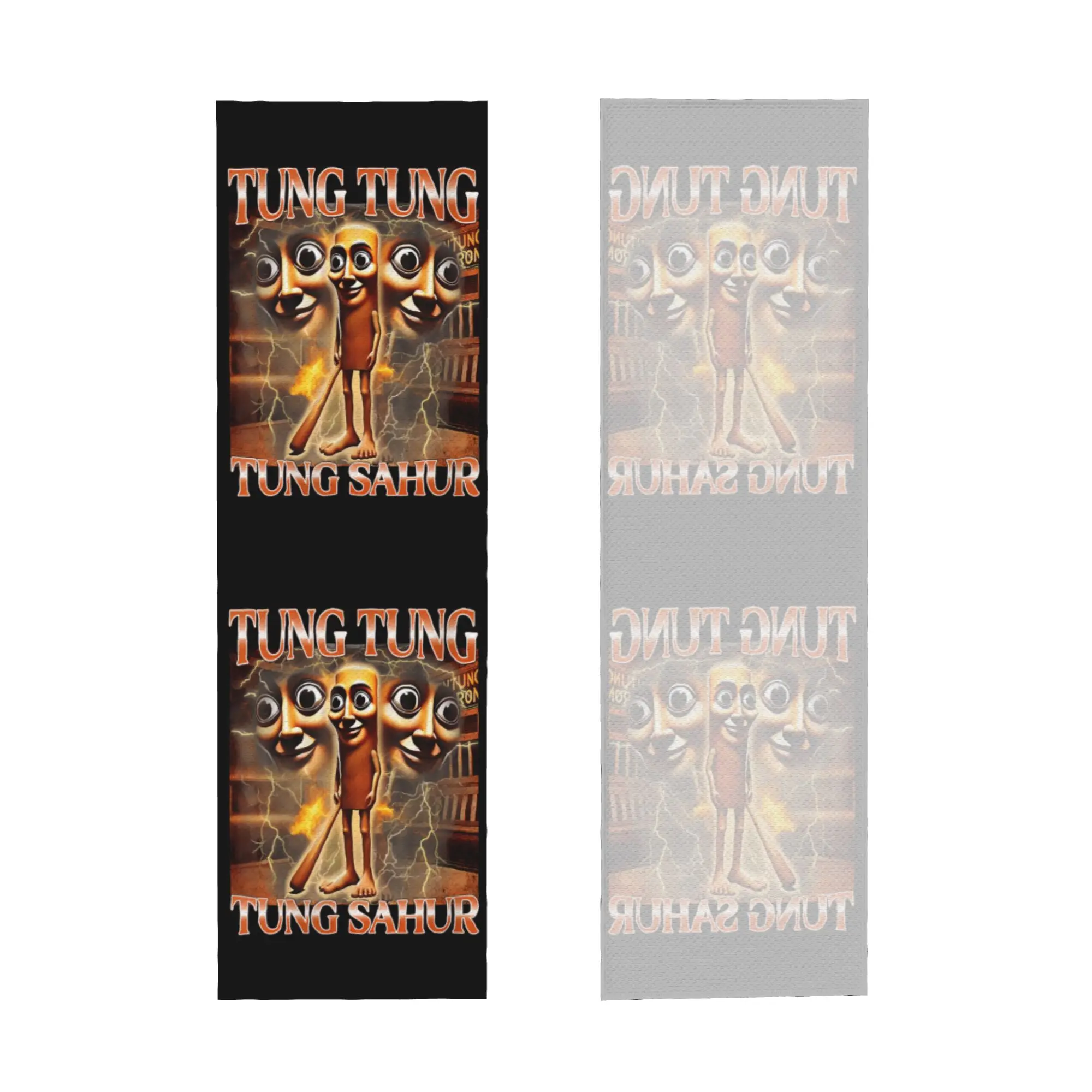 Tung Tung Tung Sahur Italian Brainrot Meme Cold Exercise Towel  Yoga And Fitness Running Outdoor Activities Travelling Towels