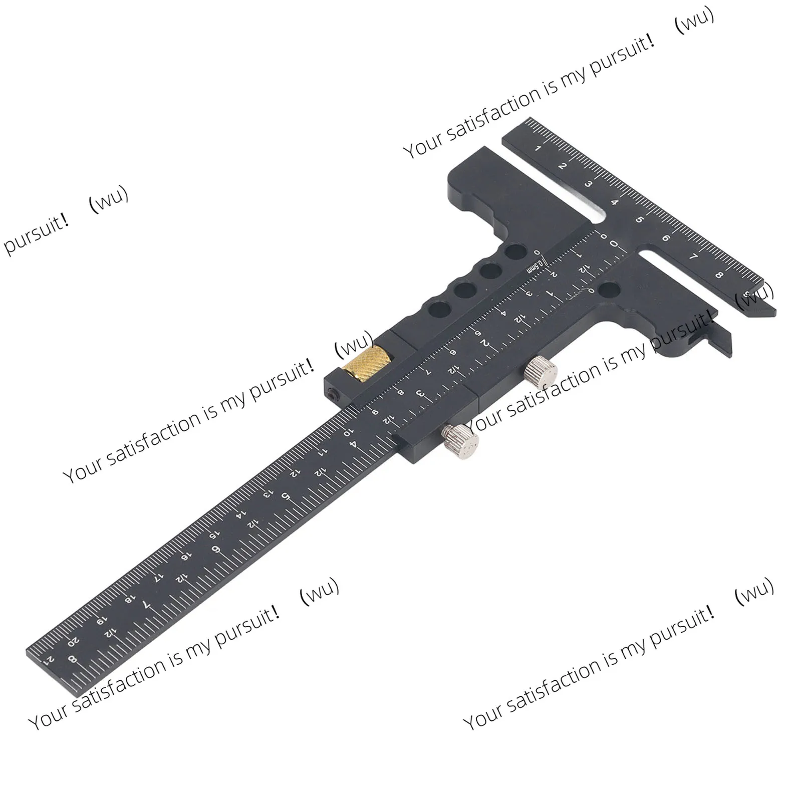 Caliper Measuring Tool T Shaped Woodworking Ruler 0‑100mm 0‑210mm Range Aluminum Alloy Marking Gauge Caliper Measuring Tool