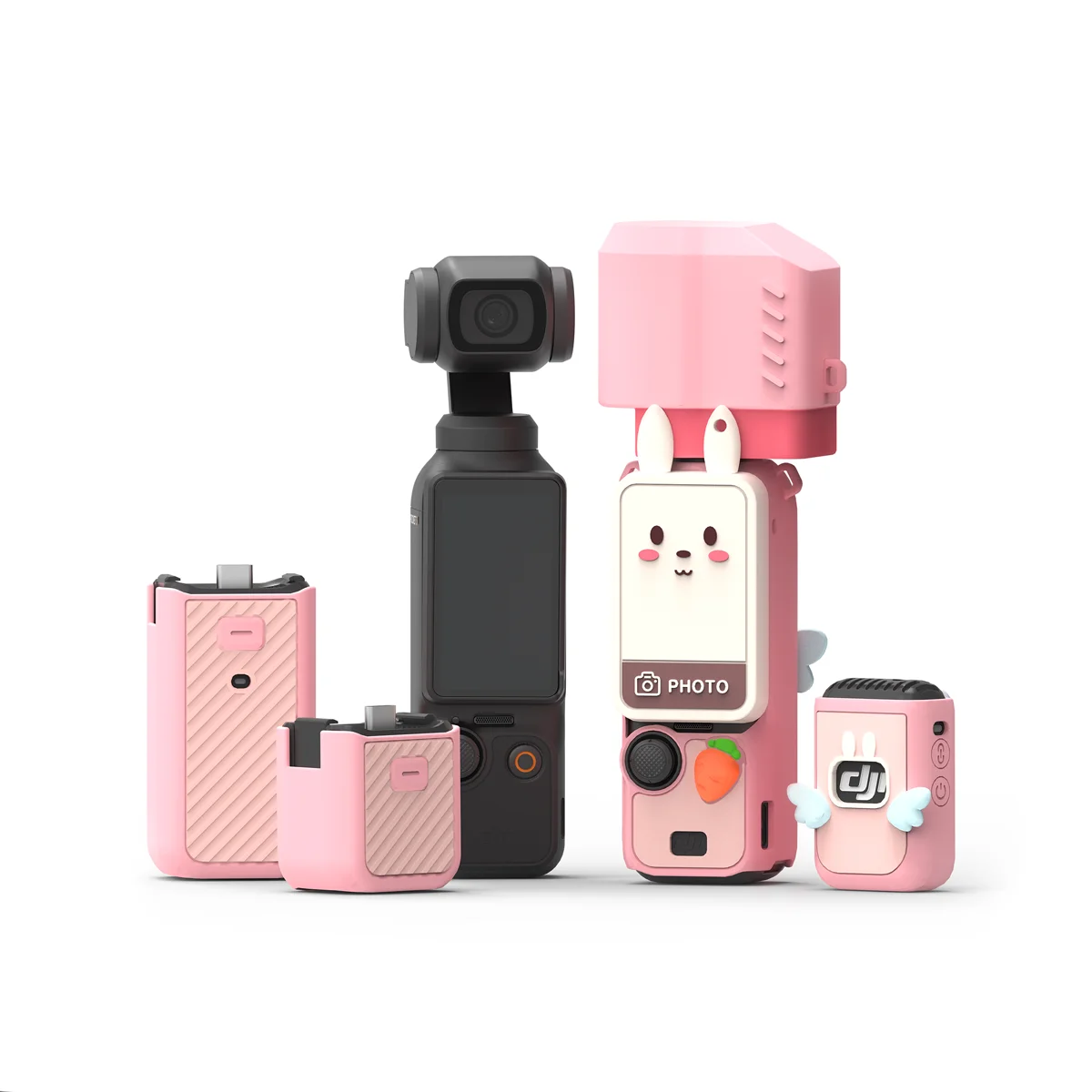 حافظة حماية أصلية من السيليكون لعام 2025 لهاتف dji Osmo pocket 3 مضادة للعرق وغير قابلة للانزلاق وحماية كاملة من Gimbal