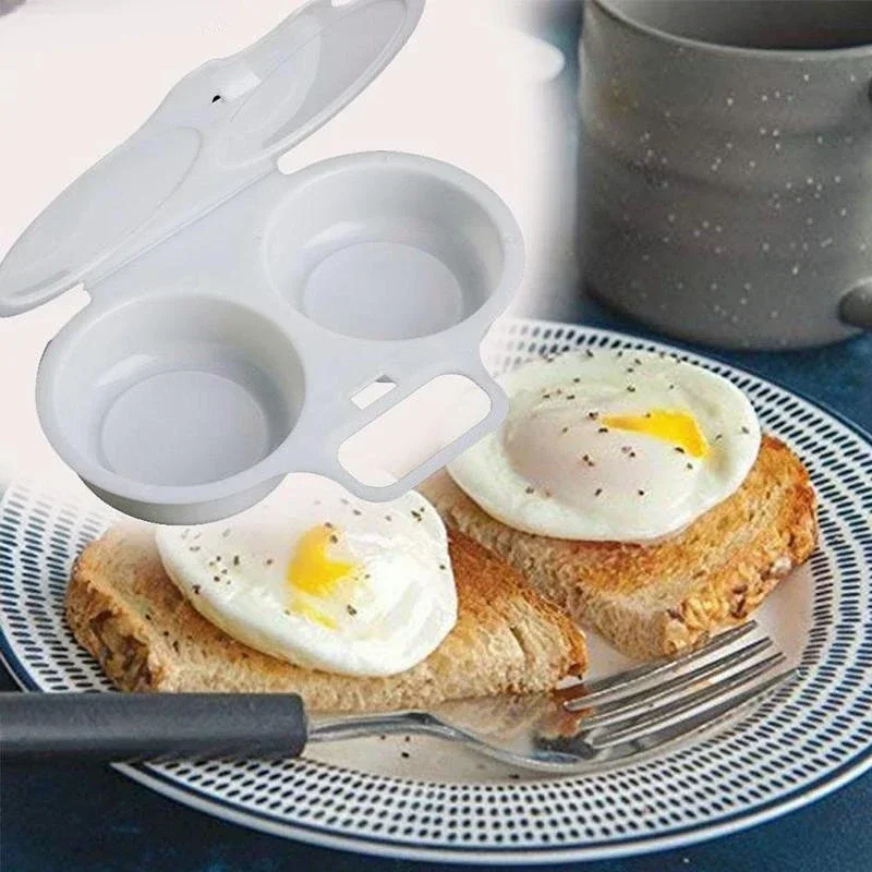 1PC Home Kitchen Microwave Egg Cooker Plastic Non-Stick Egg Cooking Mould Flower Love Boiled Egg Model Kitchen Tools