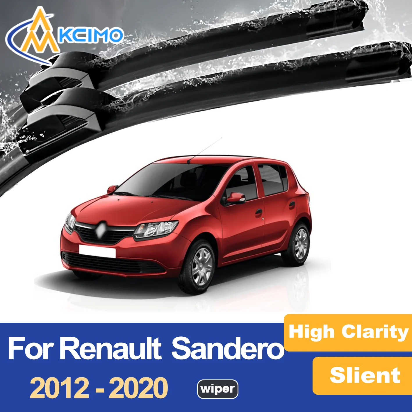 

Premium Wiper Blades for Renault Dacia Sandero Stepway Dacia Sandero Renault Stepway 2012-2020 Streak Free Clear Visibility