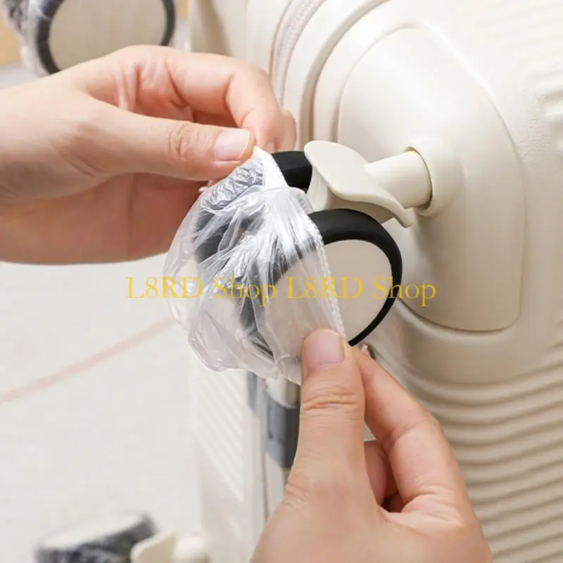 L8RD 50/80pcs Disposable Wheel Covers For Suitcases Non Woven Fabric Wheel Sleeve Protectors To Maintain Cleanliness