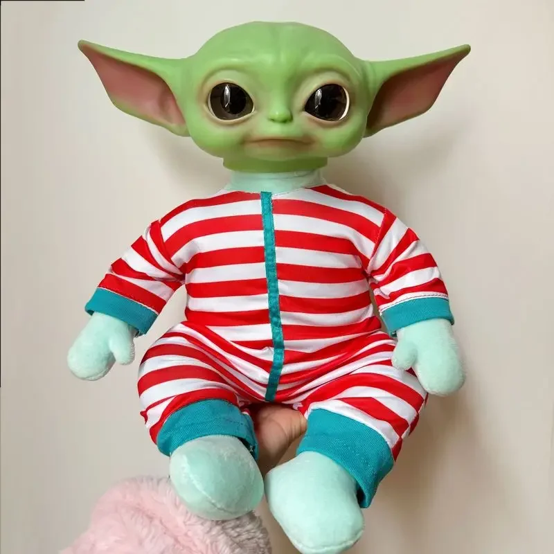 Disney Christmas Props Clothes Can Be Taken Off Yoda Baby Ornaments Around Star Wars Yoda Hand-made Plush Dolls Children's Toys.