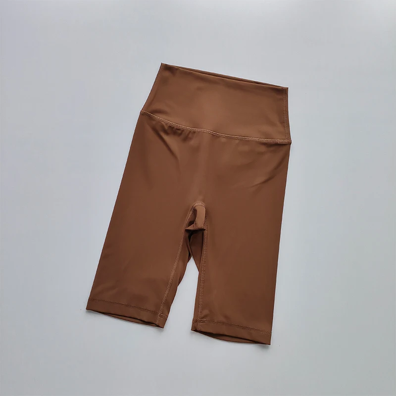 Hochgeschnittene Gaoshi-Thread Nude Sport-Lauf-Yoga-Caprihose für Damen, Schnelltrocknende Fitness-Laufshorts, Sommer-Hot-Shorts – Detail 14