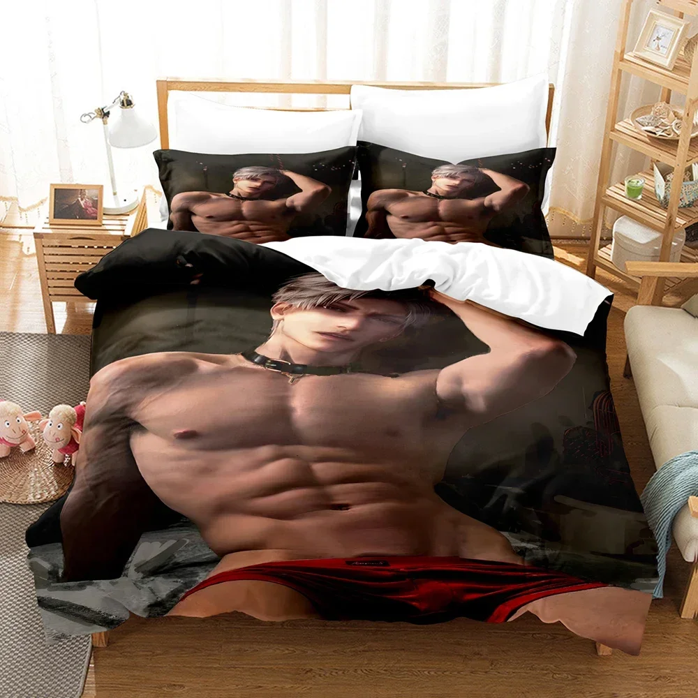 

3Pcs Game L-Love And D-Deepspace Bedding Set Comfortable Duvet Cover Set With Pillowcases Zayne Gift For Bedroom Christmas Gift