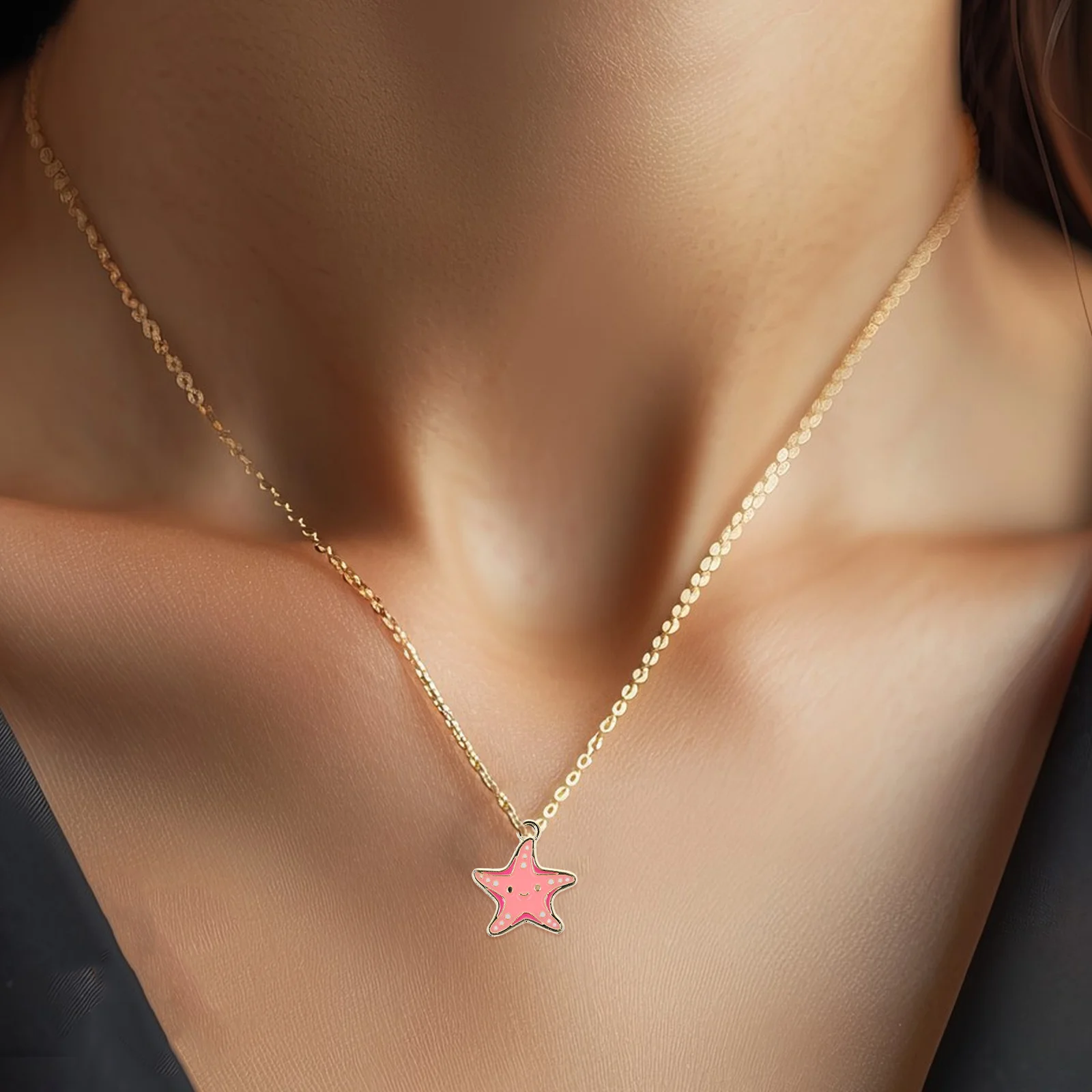 

10Pcs Sea Star Charm Enamel Alloy Pendants for Jewelry Making DIY Bracelet Necklace Earrings Marine Ocean Charms