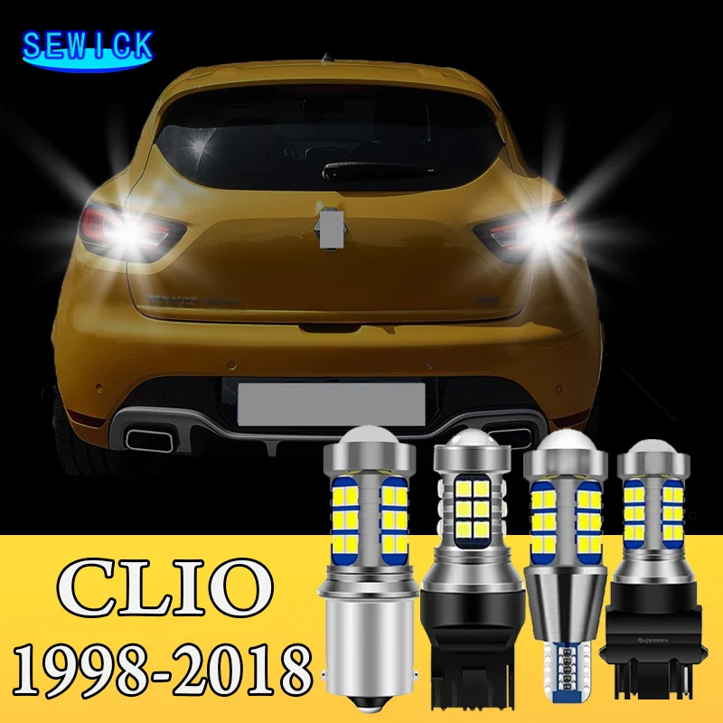 For Renault Clio 2 3 4 1998-2018 2011 2012 2013 2014 2015 2016 2017 Reverse Light 2pcs LED Backup Bulb Accessories