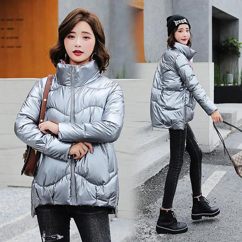 2023 New Winter Women Down Cotton Coat Jacket  Female Wash Away Brightening Face  Parkas Loose Outwear Short-Length Overcoat