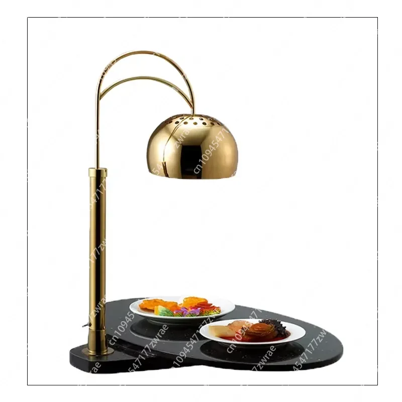 Commercial Popular Design  Stainless Steel Electric Food Heat Lamp with 250W/500W Power Warming Desk Lamp for Buffet