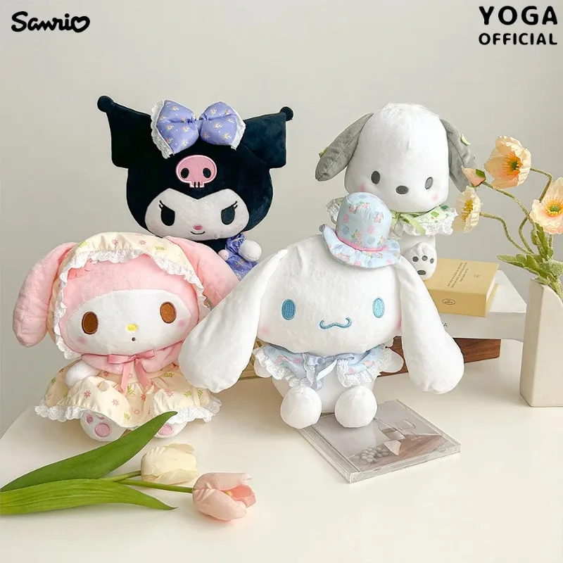 

Sanrio My Melody Kuromi Cinnamoroll Pochacco Garden Path Series аниме хобби мультфильм плюшевая кукла подушка подарки на день рождения и Рождество