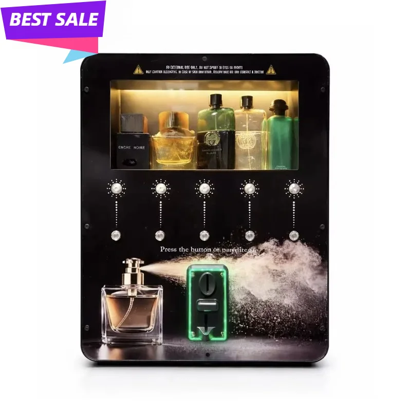 Fully Automatic Wall-Mounted Perfume Dispenser Enabled Wi-Fi POS System 100ml Capacity Metal Body Customized