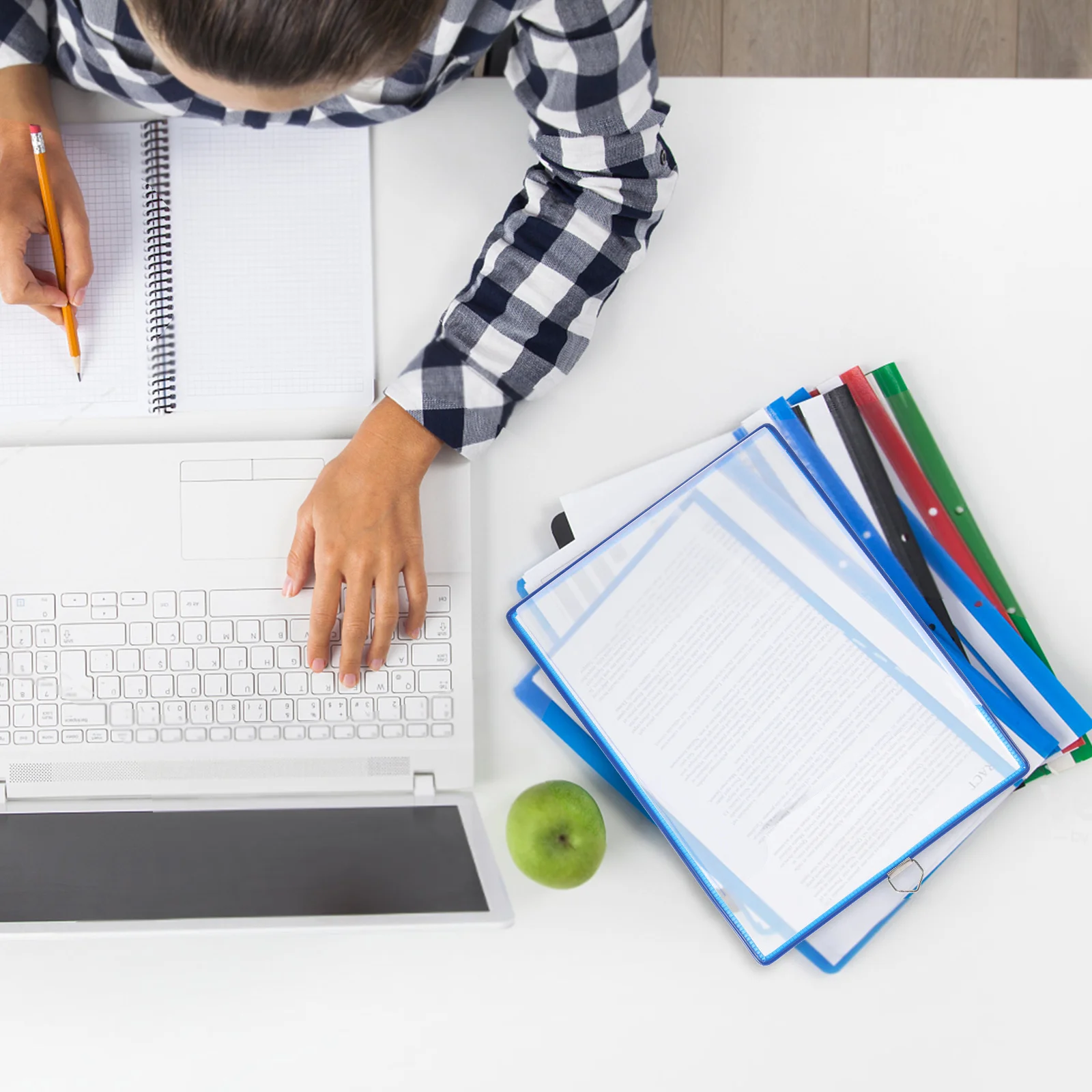 A4 File Box Transparent Thickened Plastic Document Storage Bag For Home Office Wall Hanging Organizer File Folder Budget