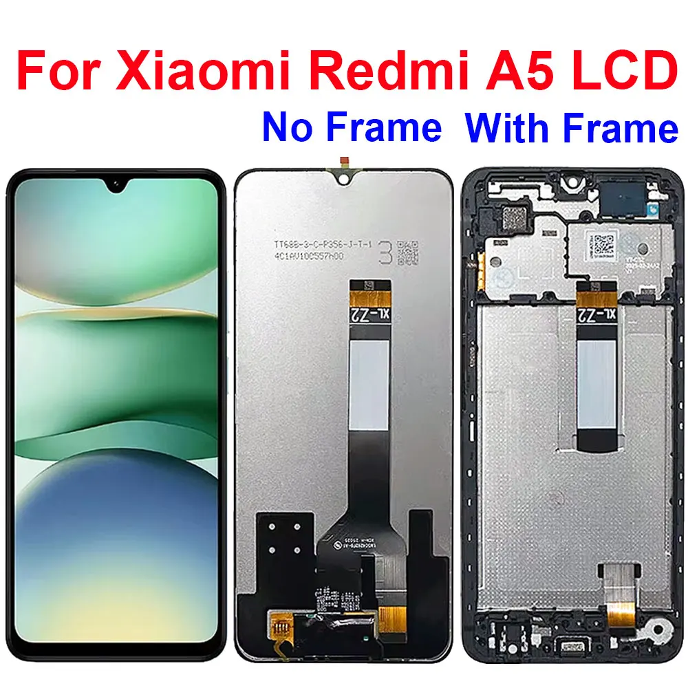 

Экран для Xiaomi Redmi A5 25028PC03G, 25028RN03A ЖК-дисплей с рамкой, замена дигитайзера сенсорной панели для Redmi A5 4G ЖК-дисплей