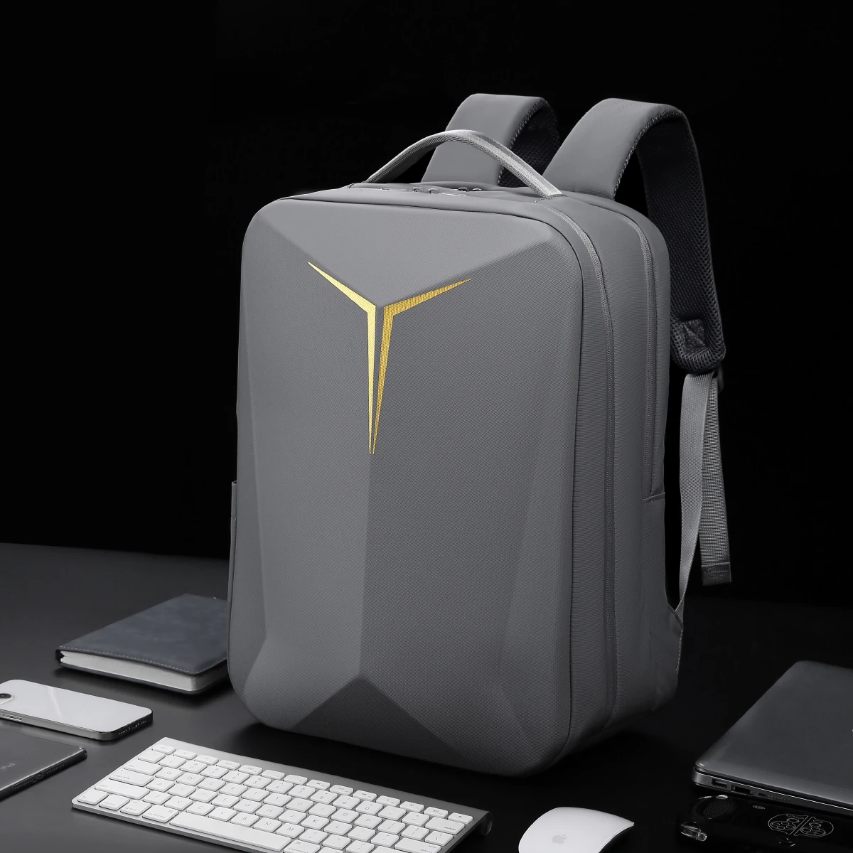 Hard-Shell Gaming Backpack, Cross-Border Fashion School Bag, Laptop Bag, Business Travel 18inch Laptop Bag, Commuting and Business Trip Travel Bag