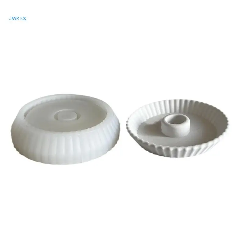 

Holder Mold Silicone Candlestick Molds Striped Plate Decorations Mould