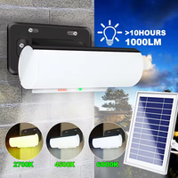 Remote control split solar light three-color light indoor courtyard garden street waterproof induction outdoor wall light