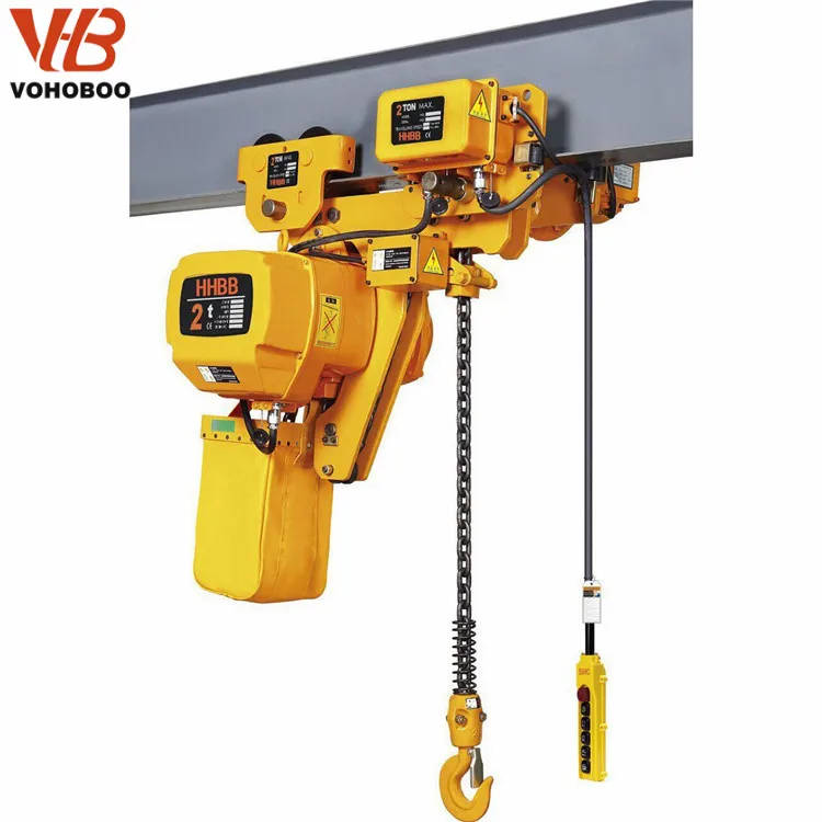 0.5Ton 1Ton 2Ton 5Ton Fixed type Trolley type Electric Chain Hoist with Pendant Remote Control used for Logistics and Factories