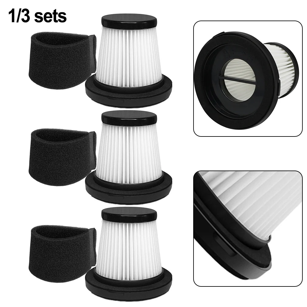 1/3pcs Filter Reusable Washable Filter Vacuum Cleaner Filter For Airism V7 V8 Vacuum Cleaner Sweeper Keep Home Clean Tool