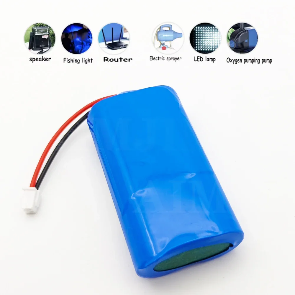 

1S2P 18650 3.7V 7000mA Li-ion Rechargeable Battery Pack， for RC Helicopter Power Tool Backup Battery