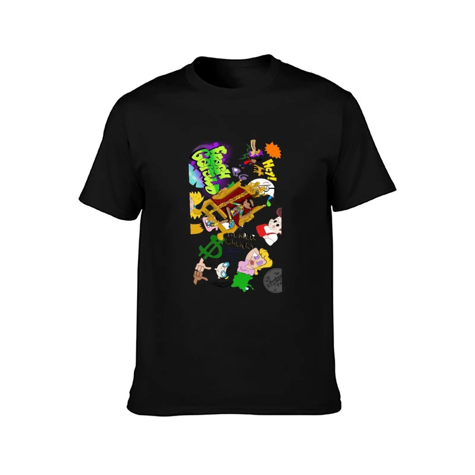 Fresh Gerald T-Shirt, Summer Casual Cotton Tee, Oversized Streetwear Tops, Vintage Graphic Print, Loose Fit Short Sleeve