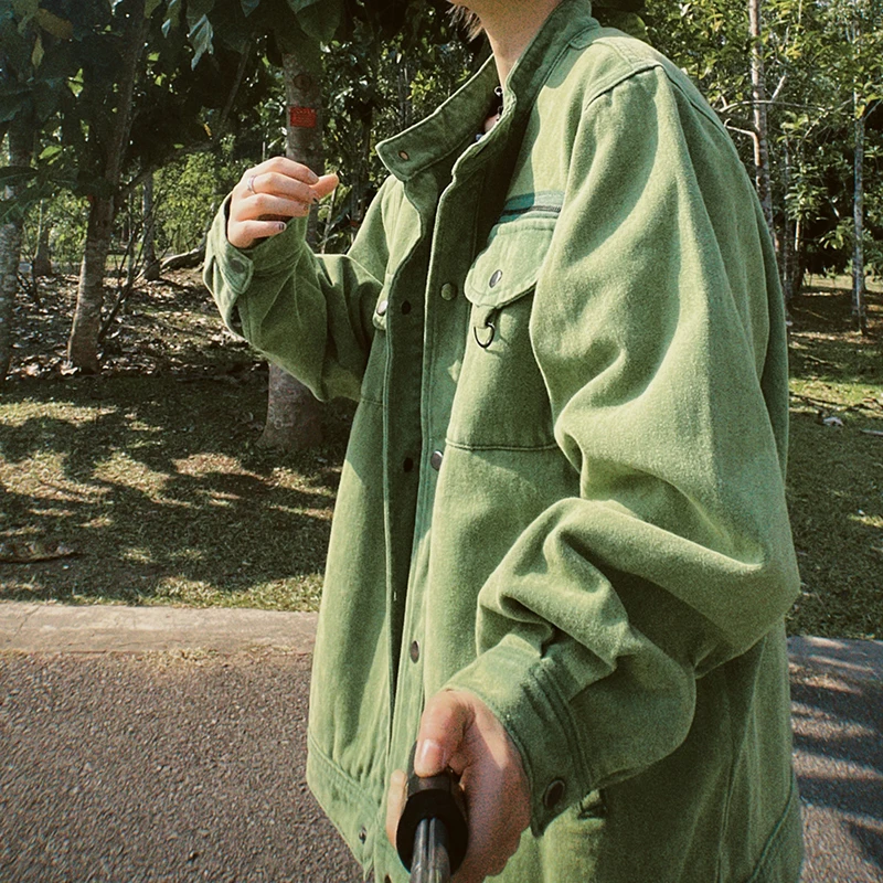 

STILLYOU Original Design Slim Fit Waed Small Stand Collar Workwear Jaet Women's ort Coat Cotton Casual ex