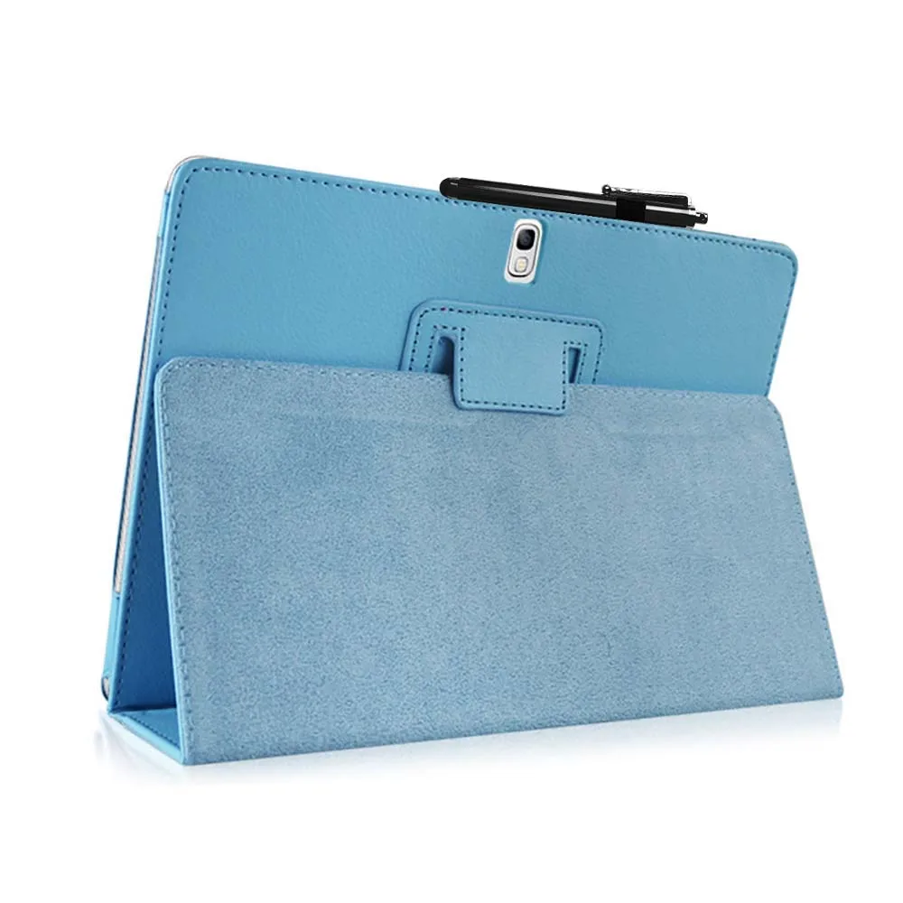 T800 T805C اللوحي الترا سليم حافظة لهاتف سامسونج جالاكسي تاب S 10.5 بوصة غلاف الكتاب حافظة حامل + قلم اللمس