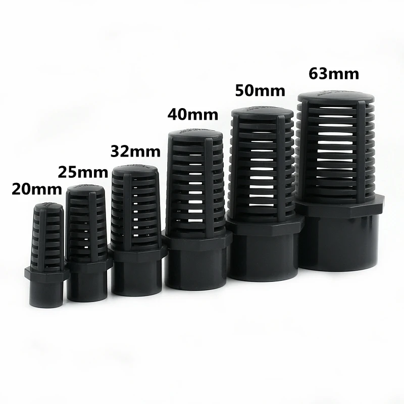 UPVC Pipe Aquarium Fish Tank Water Pump Suction/Overflow Filter Joint Garden Irrigation Water Tube Fittings Permeable Cap Mesh