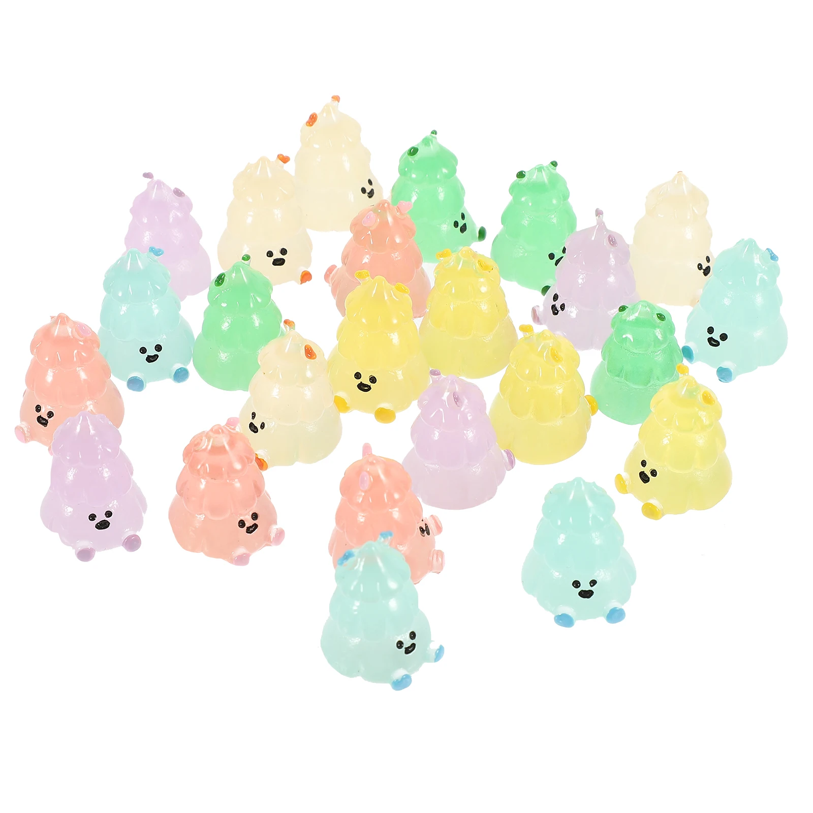 

Luminous Antler Ornaments Table Decor Resin Decoration Lovely Mini Figurine Tree Decorations