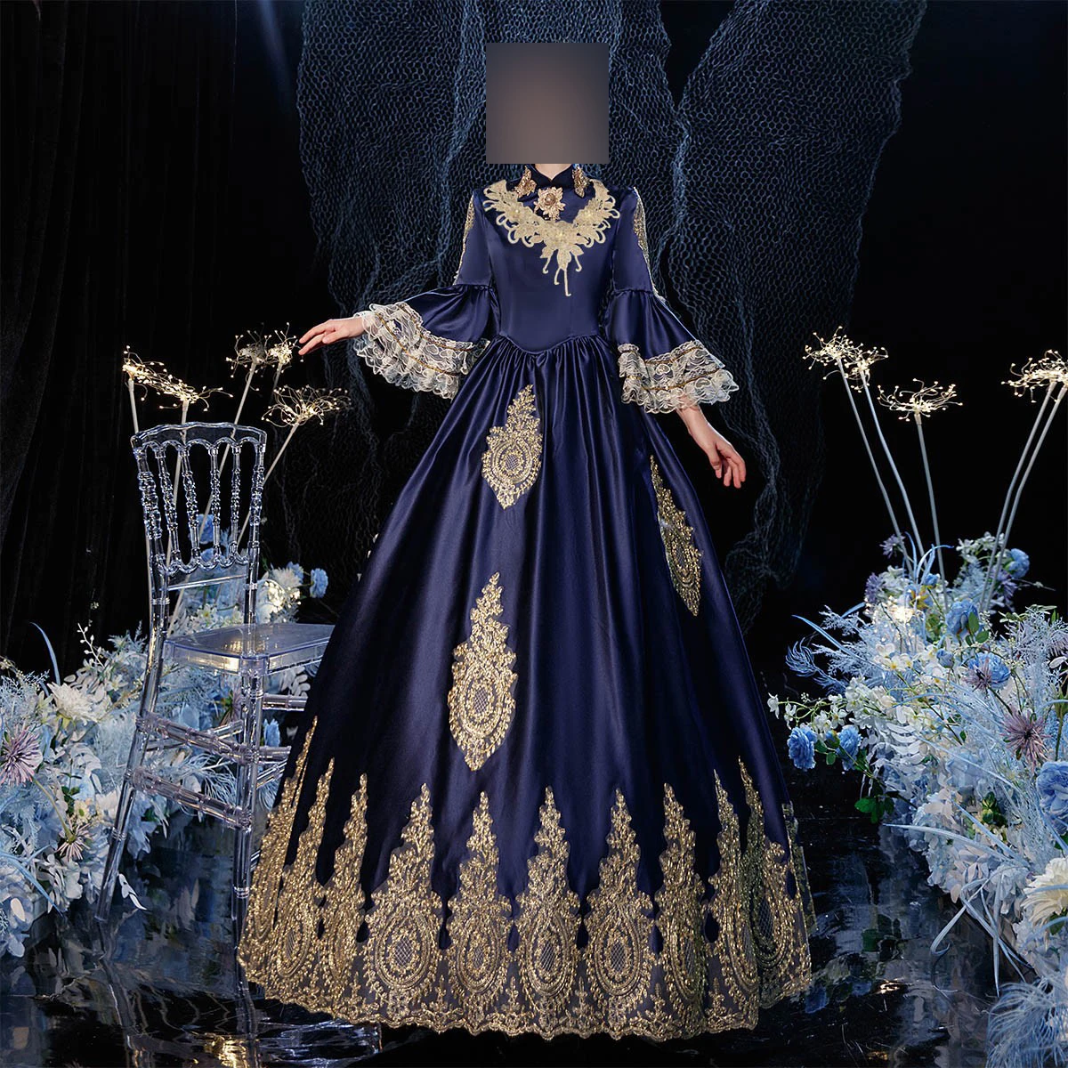 navy and gold wedding dress Navy and Gold Glitter Background/ Navy Blue and Gold Wedding Backdrop –  iJay Backdrops main image 0