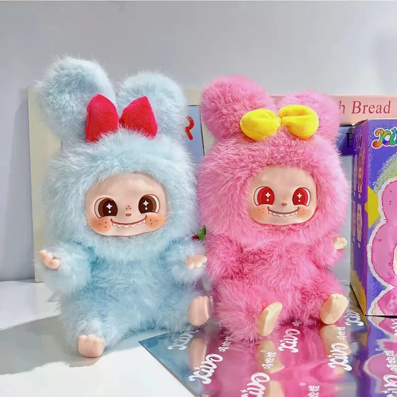 KIVO Lulaa Rabbit Amusement Park Doll Series صندوق أعمى لطيف فريد من نوعه لنمذجة الوجه لعبة قابلة للجمع مناسبة كهدية