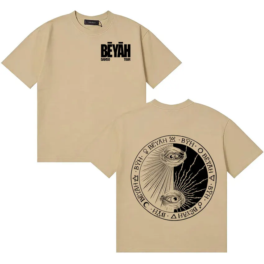 Singer Damso Harajuku Graphics Tshrit Double Sided Print Oversized Cozy Short Sleeve T Shirt Men Women Retro Music Fans Clothing