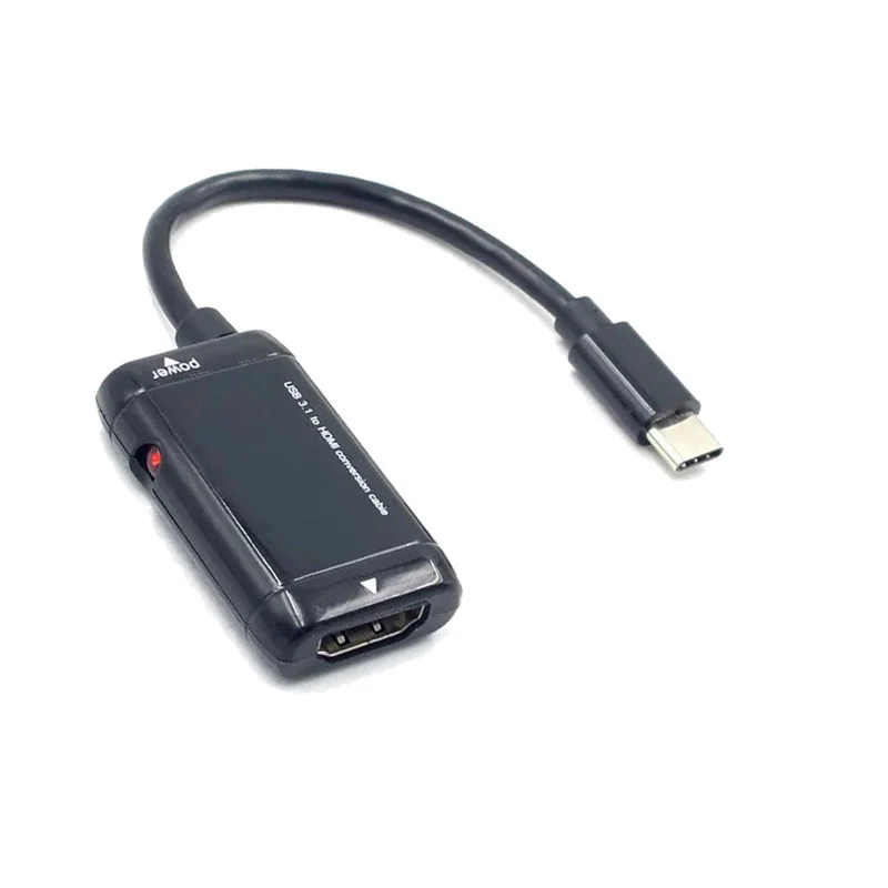 for MHL USB 3.1 type-c to with HDMI Video Converter Male to Female Input Digital Signal Plug to HDTV 1080P Video Output Dongle