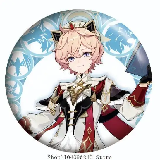 

Anime GAME Genshin Impact Dahlia Flowing Sand Pendant Double Flash Badge Acrylic Transparent Card Colored Paper Anime Cosplay Ma