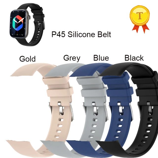original silicone belt watch straps for COLMI P45 2022 1.81 inch Smartwatch Men smart watch charger cable steel belts AliExpress