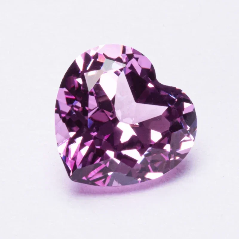 

Выполненный в лаборатории сапфир в форме сердца розового цвета VVS1 драгоценные камни для подвесок Diy материалы для изготовления ювелирных изделий на выбор Сертификат AGL