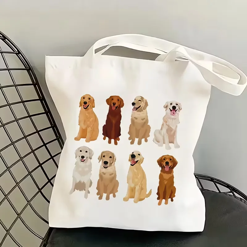 Golden Retriever Tote Bag - Open Top Pet Lover's Everyday shopping, picnic & beach Bag
